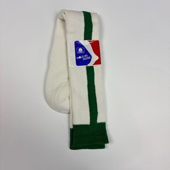 Vintage 80s Hole In One Stirrup Tube Socks NWT – Kelly Green Baseball - Picture 1 of 4